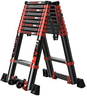 OUSIKA Ladders,Extension Ladder Alumiadjustable Ladder Extension Portable Multi-Purpose Extendable Ladders Premium Extension Ladder/a/2.7M