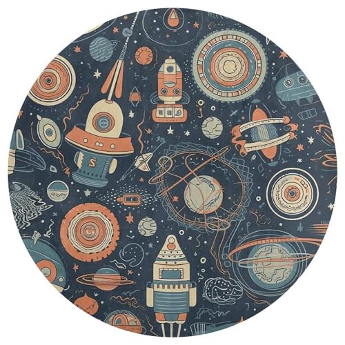 Alfombra pequeña para cocina lavable y alfombras de diseño espacial 5