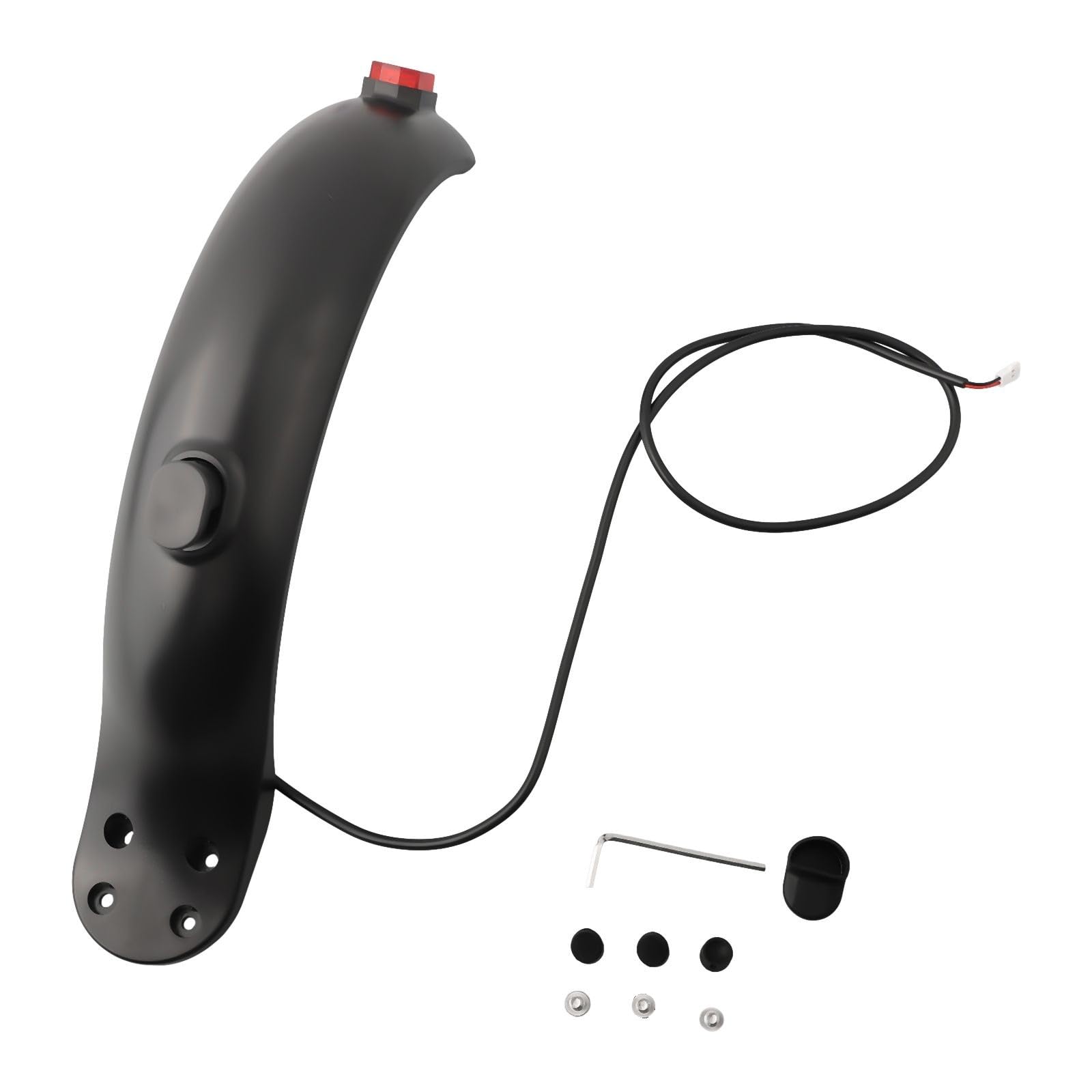 ABS+Metallo Parafango Posteriore con Fanale Posteriore per Xiaomi 8.5 Pollici Scooter Elettrico, 1 Set