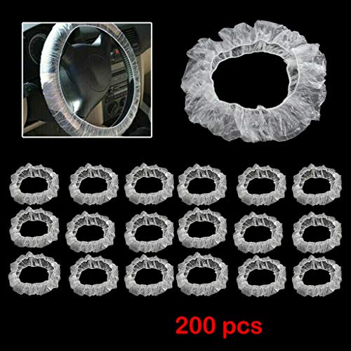 Capas descartáveis para volante Homyl 200x de plástico antitransparente