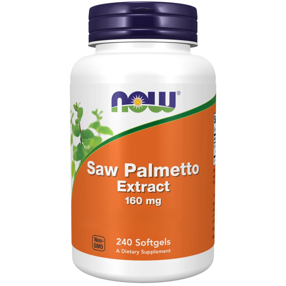 Now Foods Estratto di Saw Palmetto, 160mg, 240 Softgels, Testato in Laboratorio, Senza Soia, Senza Glutine, Non-GMO