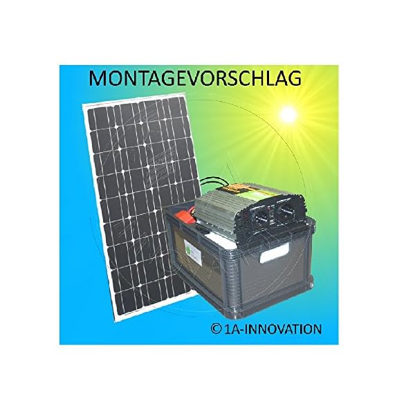 1A-INNOVATION SOLAR VORSPRUNG DURCH SONNENENERGIE 100W Solaranlage Komplettpaket 220V TÜV Komplettset Qualitäts Akku… – Bild 6