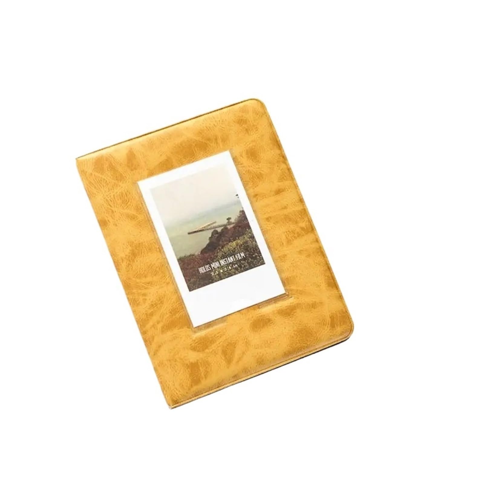 3 Inches 64 Pockets Mini Instant Album Photo Picture Case Storage For Wedding(Yellow)