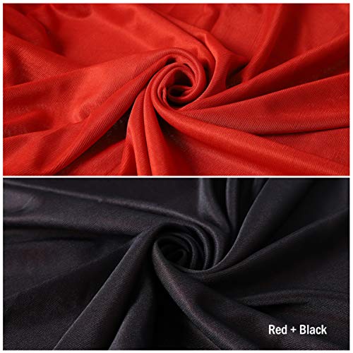 Halloween Vampire Costume: 1.4Meters Black and Red Cape Adult Vampire Capes Cloak for Men Women Cosplay Party Stage Performance Decoration - Image 4
