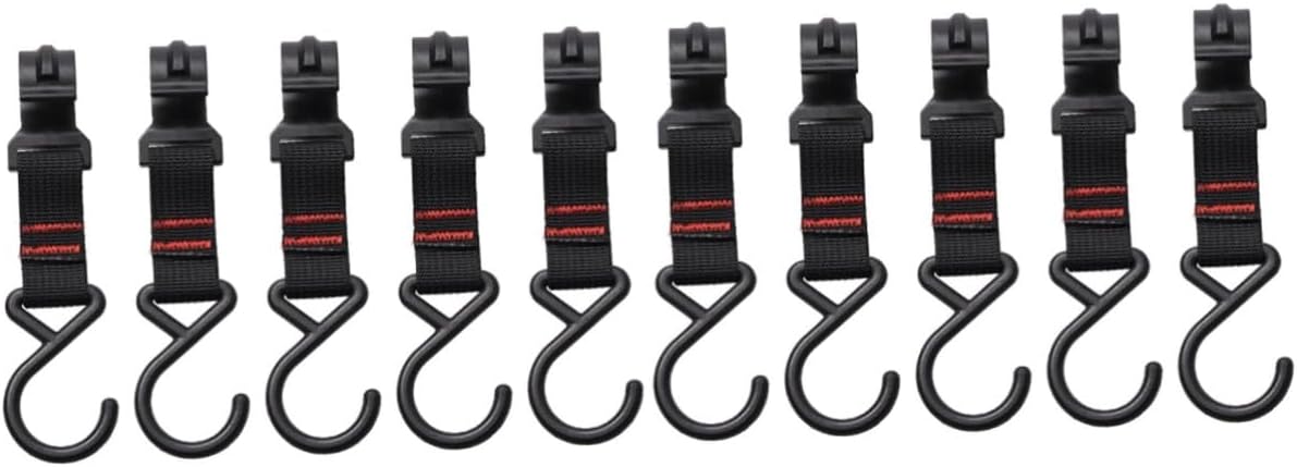 Totority 10pcs Portable Outdoor Camping Hooks for Clothing Drying and Hanging and Convenient Camping Accessories for Safe Storage of Supplies
