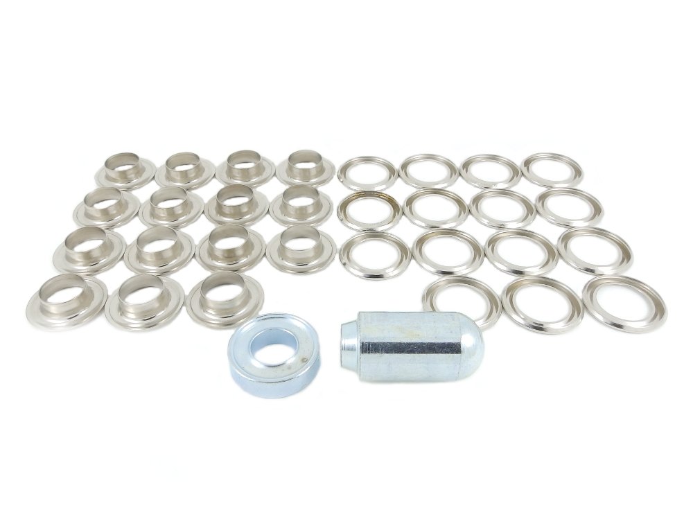 Oeillet et rondelle laiton nickelé 12,7 mm BP 28 M20 pour aménager votre pergola et vos rideaux