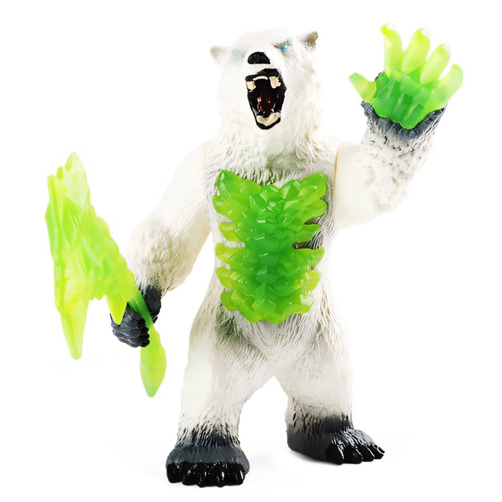 ZCMMGPBB Ice Bear Figure, Animal Figures, Ice Bear Toy, Eldrador Shadow World, Ice Bear Toy, Eldrador Mini Creatures, Ice Bear Toy, Action Figure, Children, Realistic Bears Model