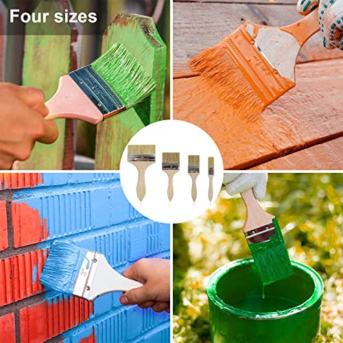 Houdao 4 pezzi Pennelli per Legno Pennellessa