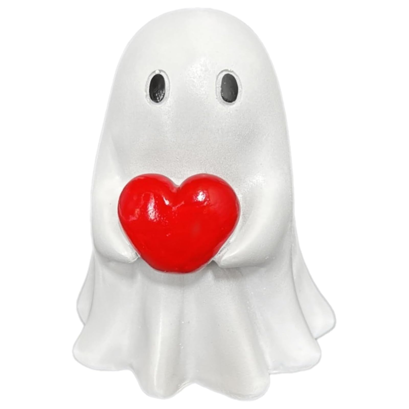 Qylazune Men's Green Halloween Decorations Cute Love Hearts Ghost Ornats Spooky Funny Table Statue Ornat For Prank Party, Halloween Decoration Indoor And Outdoors Porch For And Wo Cute Hallowee Gifts