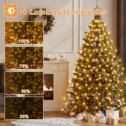 Guirlande lumineuse sapin HeiPard anti noeud installation rapide - 6