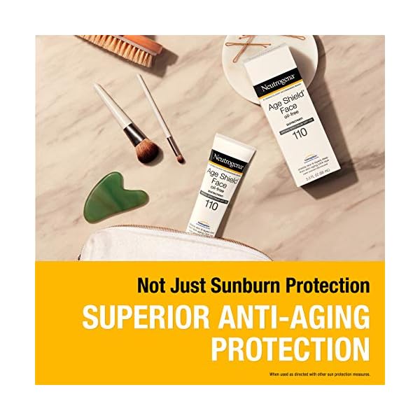 Neutrogena-Age-Shield-Face-Lotion-Sunscreen-with-Broad-Spectrum-SPF-110-Oil-Free-Non-Comedogenic-Moisturizing-Sunscreen-to-Prevent-Signs-of-Aging-3-fl-oz Neutrogena Age Shield Face Lotion Sunscreen with Broad Spectrum SPF 110, Oil-Free & Non-Comedogenic Moisturizing Sunscreen to Prevent Signs of Aging, 3 fl. oz