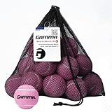 Gamma Bag of Pressureless Tennis Balls - Sturdy & Reuseable Mesh Bag with Drawstring for Easy Transport - Bag-O-Balls (18-Pack of Balls, Pink)