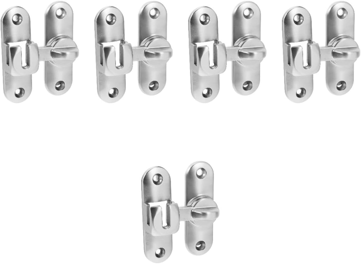 5sets Barn Door Lock Bolt Door Security Lock Gate Latch Slide Bolt Latch for Home