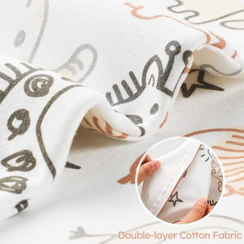 Image of Yoofoss Baby Sleep Sack 0-6 Months TOG 1.0 Baby Wearable Blanket, 2 Pack 100% Organic Cotton Infant Toddler Sleeping Sack 2-Way Zipper Lightweight Sleep Sack