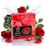 PANU Seife Rose - Vegane Duschseife für alle Hauttypen - Naturseife für Körper, Gesicht & Haare...