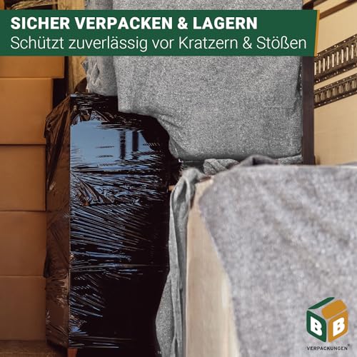 BB-Verpackungen 5 x Packdecken 130 x 200 cm (2-seitig versiegelt, strapazierfähig, langlebig) - Sets zwischen 5 und 500 Stück