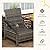 Outsunny 3 Piece Patio Furniture Set, PE Rattan Wicker Storage Table and Chairs w/Tufted Cushions for Outdoor Garden, Backyard, Poolside, Balcony, Beige