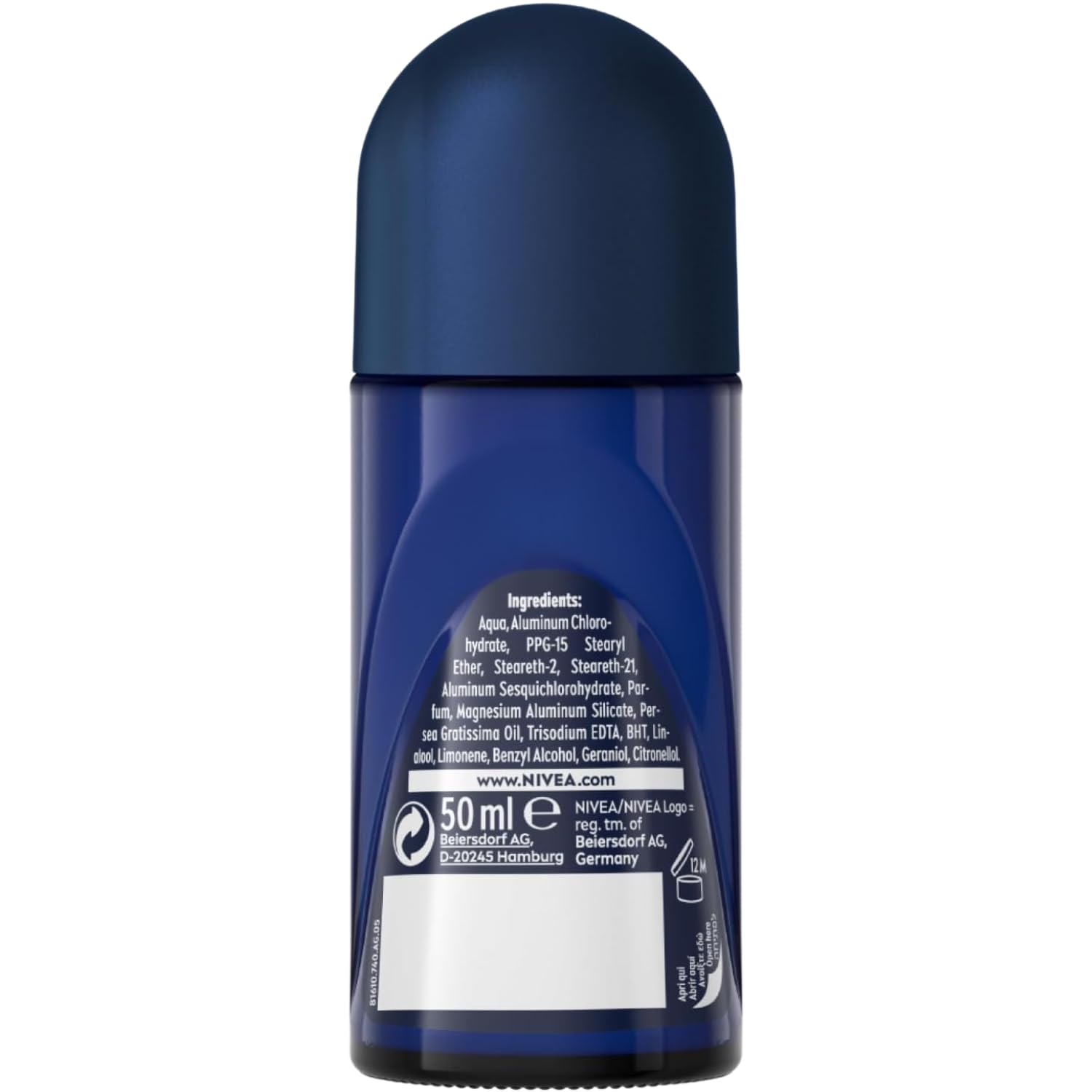 Deodorante Antitraspirante Roll-On Uomo – Protezione 72h contro Sudore e Odori – Formula Dual Protect – Formato 50ml – Variazioni 4/6/8/10 Pezzi (10)