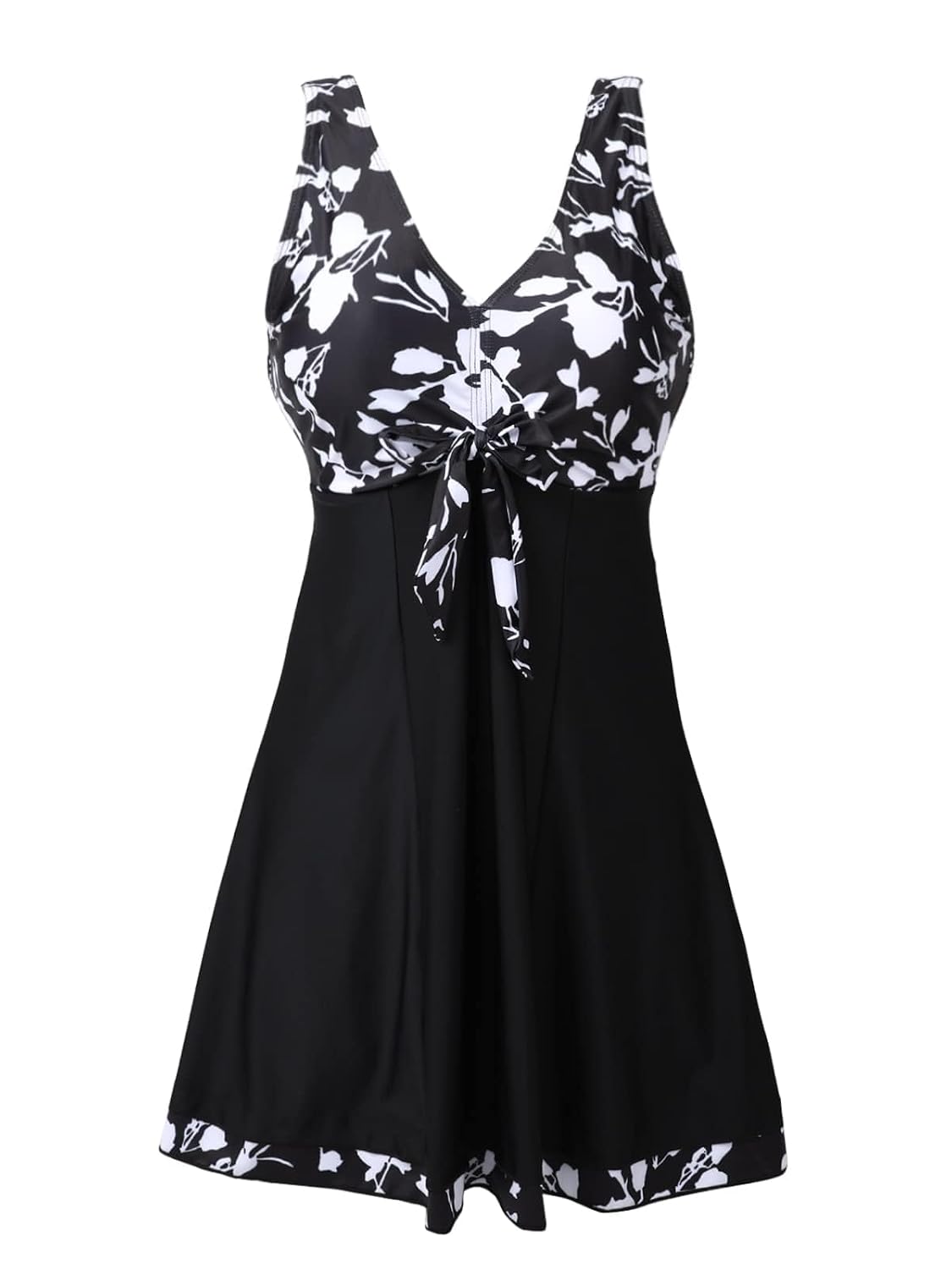 MiYang Women's One Piece High Waist Printing Swim Dress Padded Swimwear - Review, Price and Buying Guide