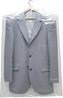 10 Packs Plastic Dry Cleaner Bags, 60x90CM/23.6 x 35.4 Inch Clear Dry Cleaners Dust-Proof Bags for Clothes Garment Bags Clothing Protector Covers for Dry Cleaner, Home Storage, Travel, Moving