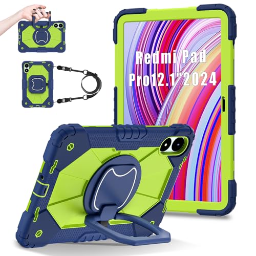 Coque Poco Pad 12.1 antichoc avec béquille pivotante et poignée hybride pour Redmi Pad Pro