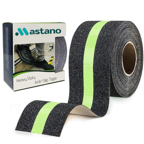 Image of MASTANO Heavy Duty Premium Luminous Anti-Slip Tape Glow in The Dark Traction Tape for Walkways Stairs for Steps,Floors,Boats, Stairs, Ramps, Indoor, Outdoor Size : 5 m x 5 cm
