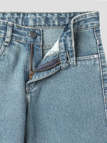Image of Urbano Juniors Boy's Loose Baggy Fit Washed Denim Jeans Stretchable