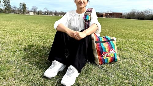 Image of Zillion Craft corssbody bag for men & women.Hemp and Gheri fabric hand embroidery messenger bag. Stylish Hobo bag for college, shopping travelling.