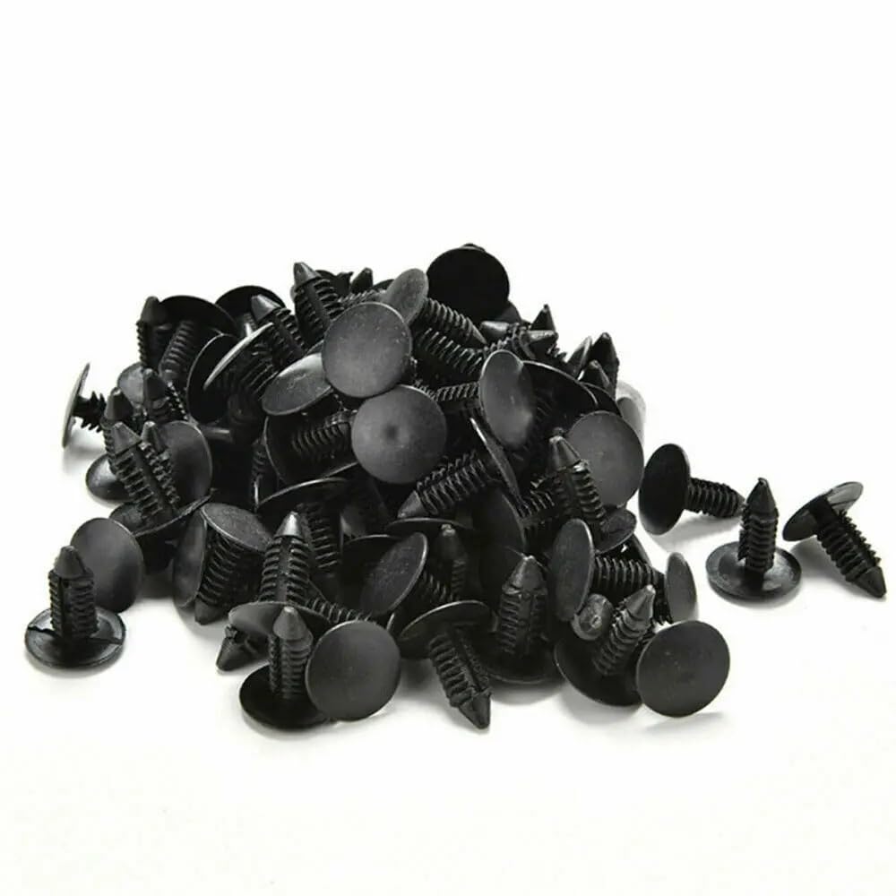 GLBMLMTHZP 10/100pcs Car Interior Roof Fixing Buckles Barbed Wire Clip Auto Fastener Plastic Rivets Retainer Buckle Fender Push Pin Clips