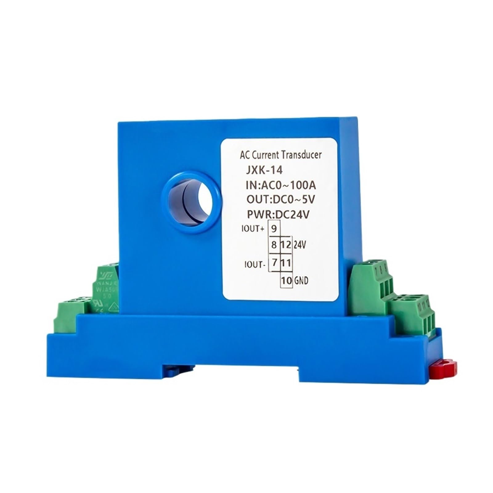 Capteur de courant RS485 DC 0-20A avec transmetteur rail DIN pour usine