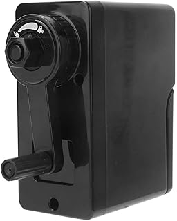 Apontador de manivela manual para lápis de madeira, apontador manual de mesa para estudantes escolares corte de lápis de esboço de carvão