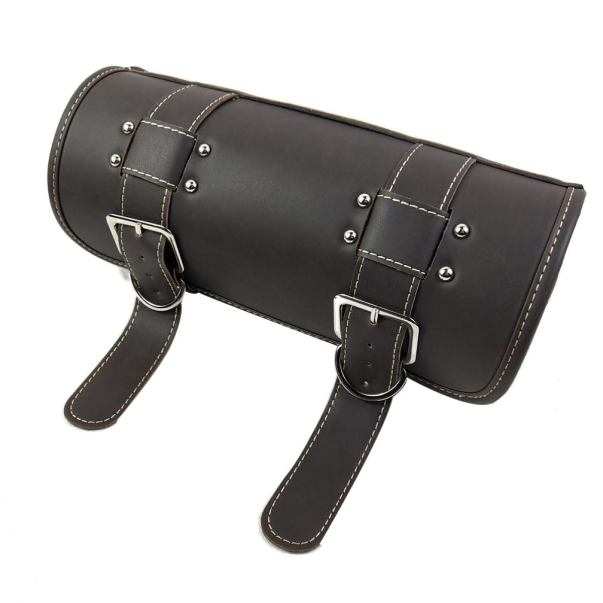 Luxshiny Sacoche Moto Vintage en Cuir PU, Sacoche de Réservoir Pratique et Résistante, Balades Rangement D'outils Essentiels