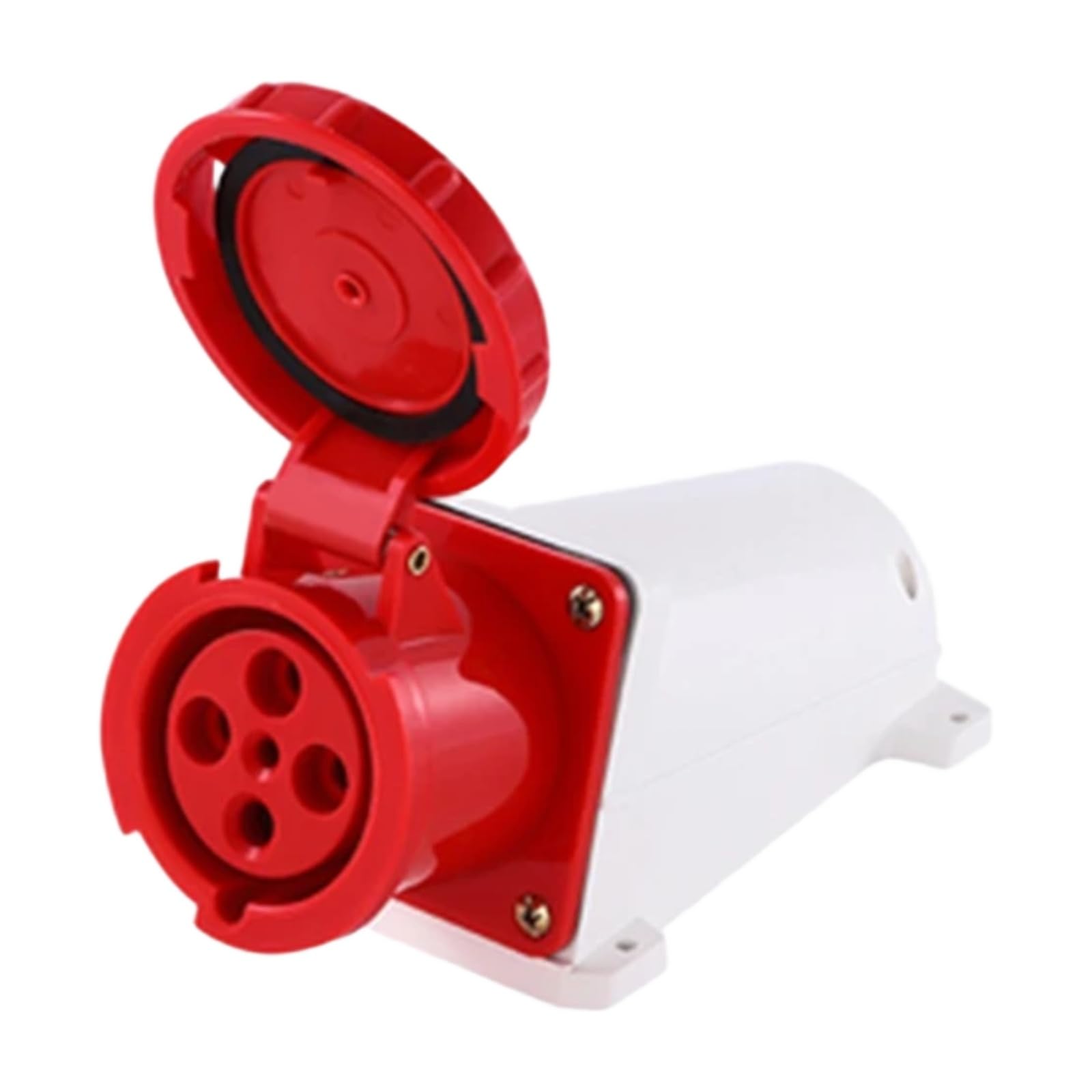 Enchufe trifásico estanco IP67 para evitar fallos eléctricos 4P63A de pared 415V