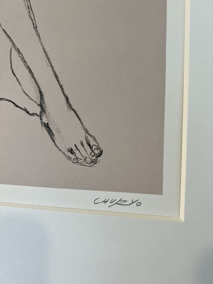 大人気，品質保証】 【FCP】真作保証 佐藤忠良 コンテデッサン画