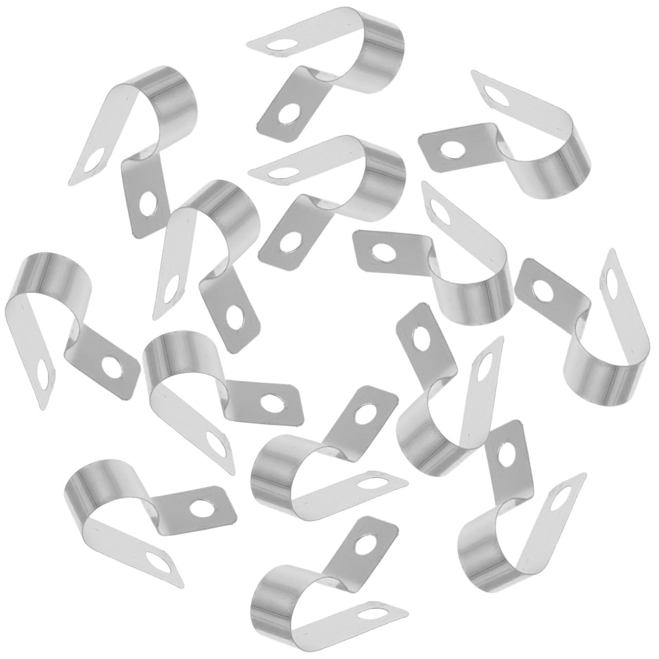 50 Unidades Abrazadera de Alambre de Acero Inoxidable para Cercas Diseño Seguro y Durabilidad al Clima, Clips Resistentes para Postes y Vallas de Granja