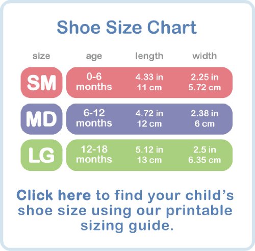 Luvable Friends Print Mary Jane for Baby, Pink, 6-12 Months