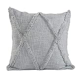 LR Home Ox Bay Raquel Decorative Diamond Tufted Cotton Throw Pillow