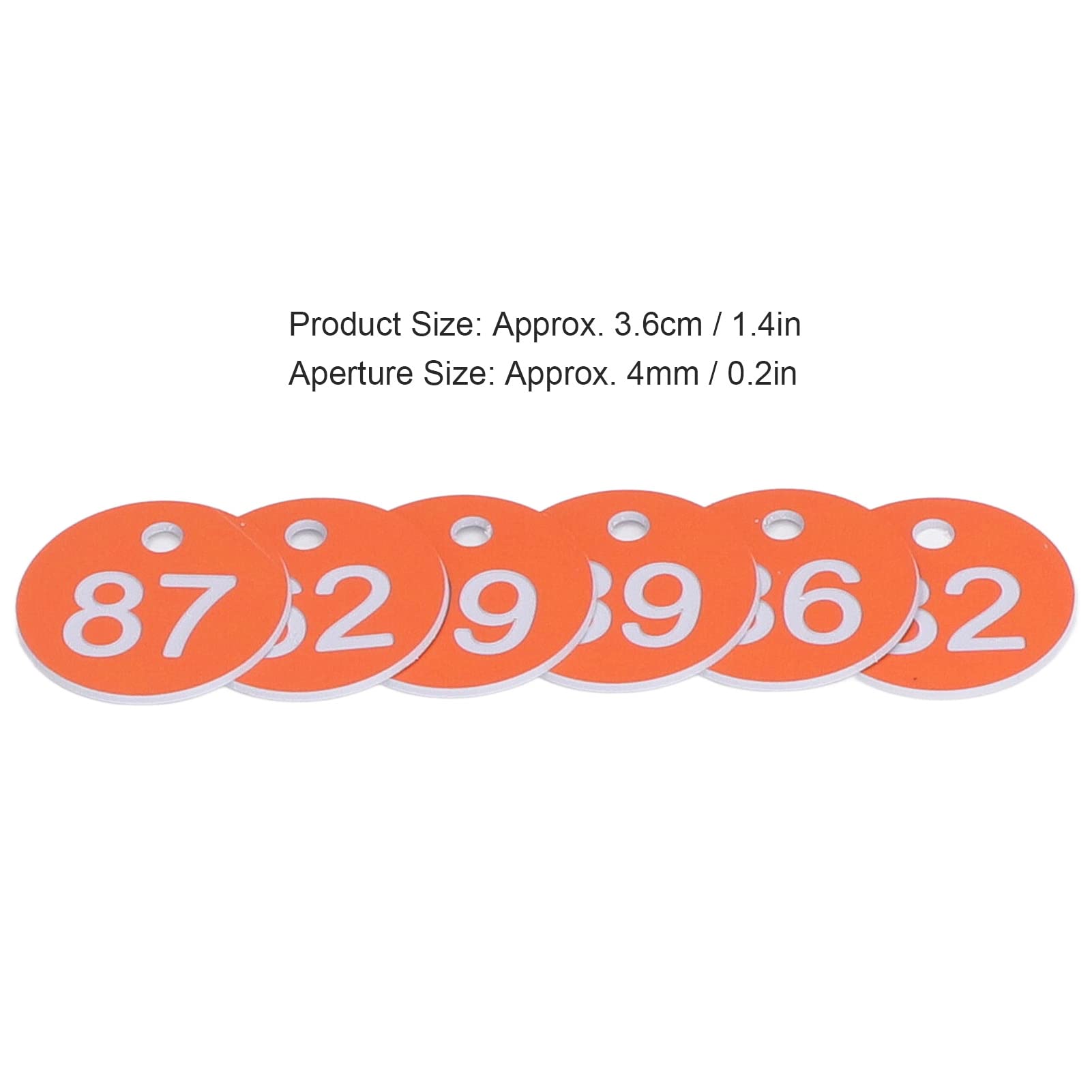 TOPINCN 50Pcs Numbered Tags - Image 2