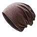 MEIbax Slouch and Winter Couleur tricotée légère pour Hommes et pour l'automne Chapeau Massif Doux Casquettes pour Femmes Casquettes de Baseball Bonnet De Bain Cheveux Long