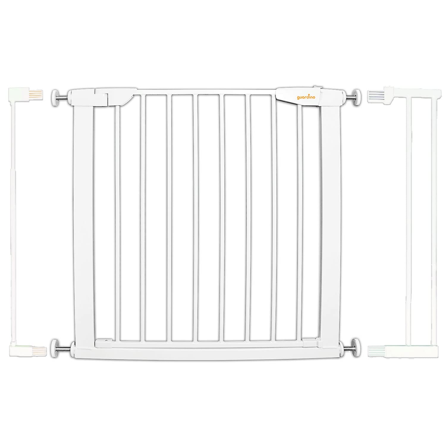 Guardino Türschutzgitter erweiterbar bis 109 cm - Treppenschutzgitter ohne Bohren, 96-102, 700010-3, Weiß