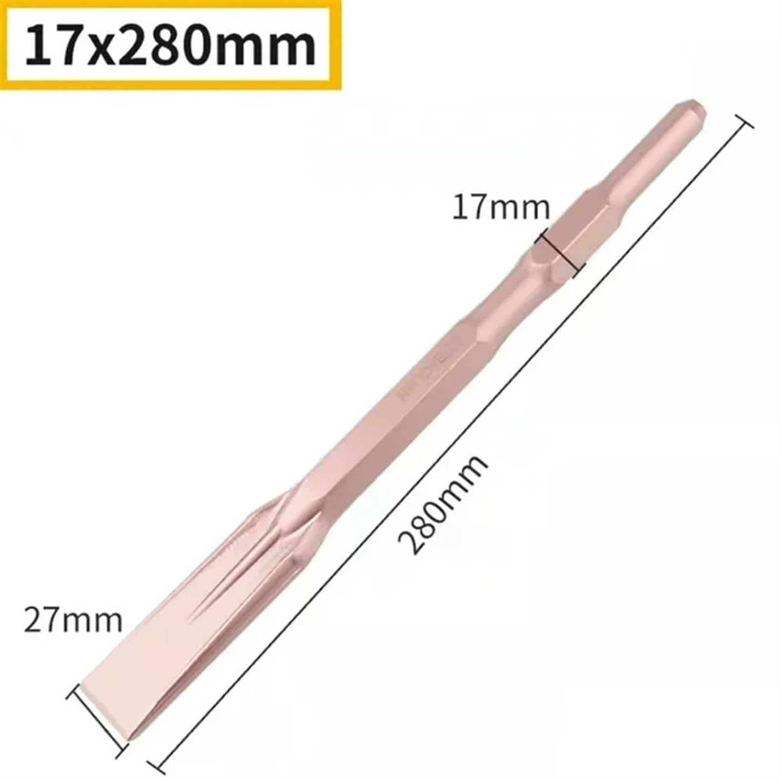 Meißel Set 4-teiliges Hammermeißel-Set, Flachmeißel, Spitzmeißel, elektrischer Hammermeißel, Bohrer, Spitznutenmeißel for Brechen von Beton, Ziegelsteinwänden