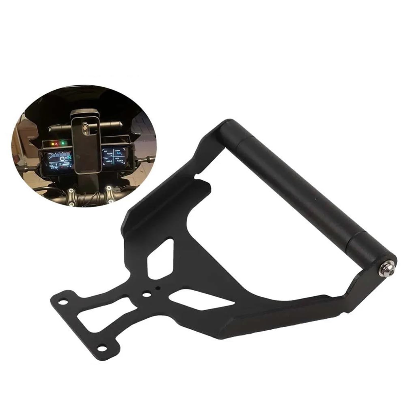 Support GPS/phone Pour Yamaha Tracer 900/9 GT (2021-2025) | Montage Avant Du Tableau De Bord | Anti-vibrations, Aluminium Et Acier | Extension De Guidon - 10