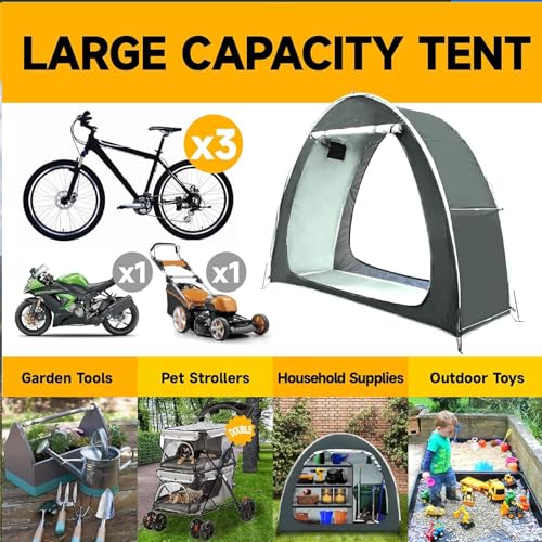 Tienda de campaña para bicicletas pequeño cobertizo exterior Oxford 210D 3