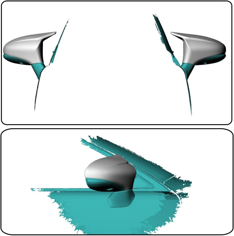 Dry Carbon Fiber Mirror Caps Compatible with Lexus ES250 IS300 2014-2020 Add-on Style Side Rearview Mirror Cover Caps Car Exterior Outside Shell Factory Outlet
