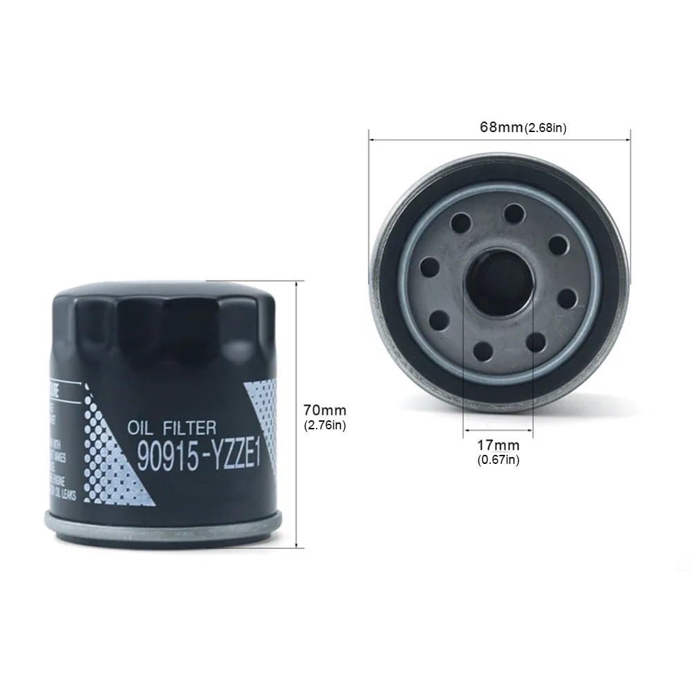 Filtry oleju samochodowego 1-8 szt. Filtr paliwa 90915-yzze1 Filtr zamienny Filtr oleju Filtr oleju pasuje do TOYOTA AVENSIS T22 T25 V1 V2 AYGO B1/2(8PCS)