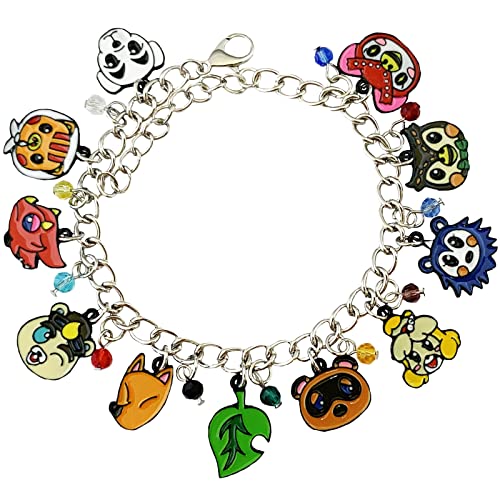Fjcphaha Anime Cartoons Jewelry Girlfriend Gaming Present Anim Villagers Crosing Charm Bracelet Fun Video Game Gifts For Girl Woman #TOP18