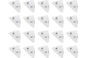 20 Pcs Durable Corner Clip, Transparent Paper Clip For Books