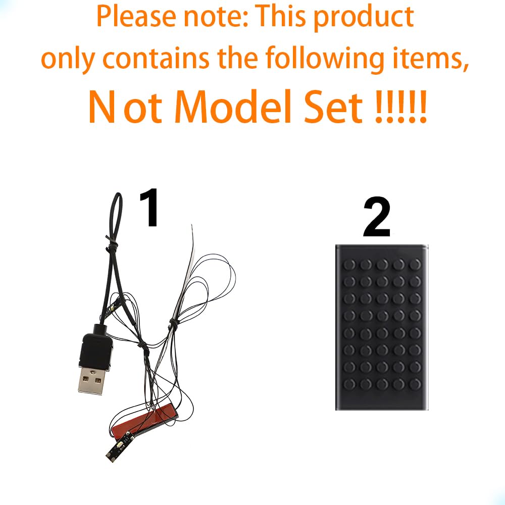 GEAMENT LED Light Kit Compatible with LEGO Lamborghini Huracán Tecnica Orange - Lighting set for Technic 42196 (Model Set Not Included) - Image 3