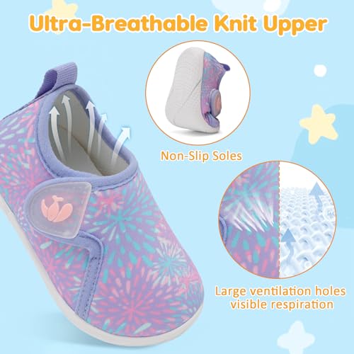 FEETCITY Toddler Walking Shoes Slip On Toddler Shoes Boys Girls Kids Sports Sneakers Casual School Shoes Barefoot Shoes4