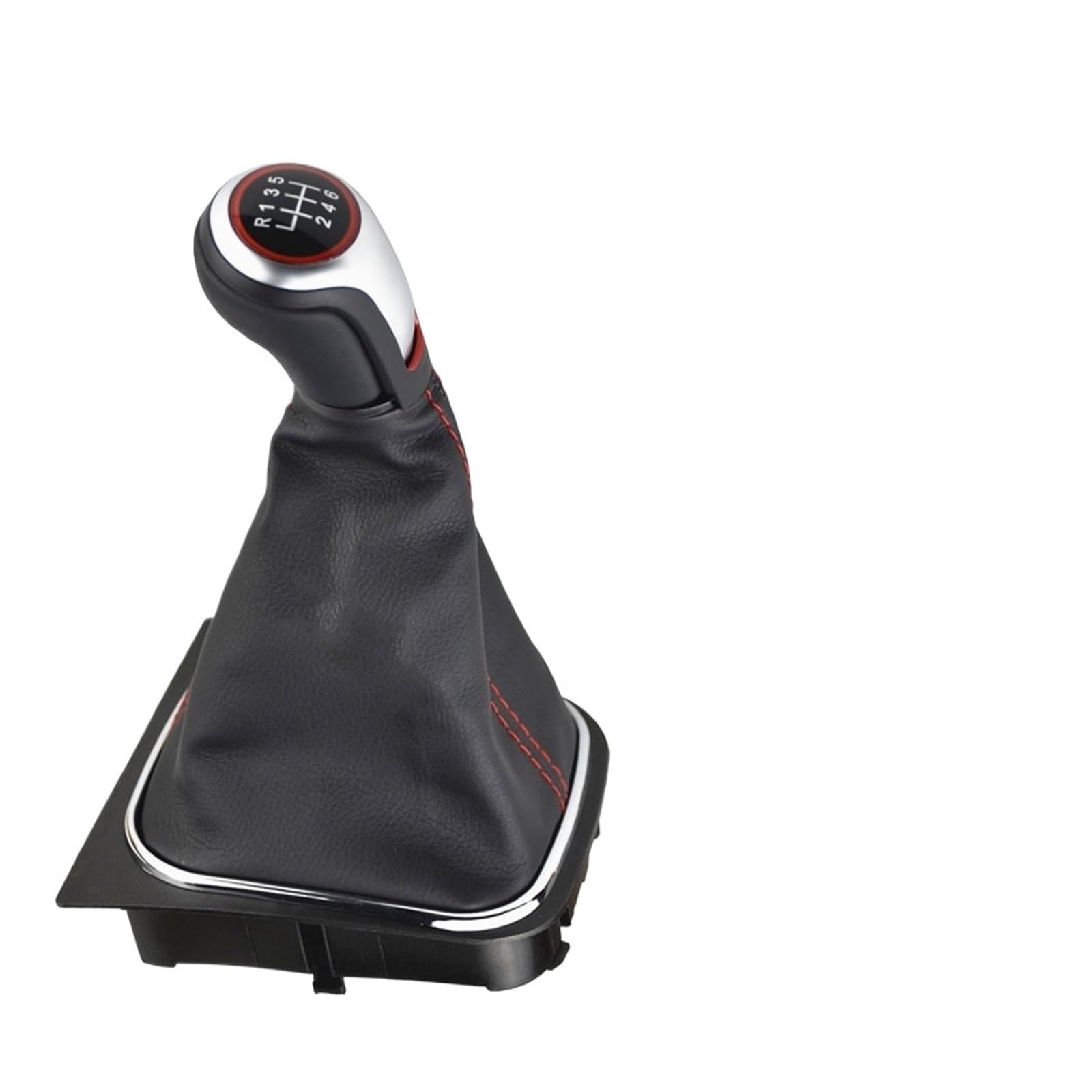 Fpterjz 6 Speed Gear Knob For Vw For Golf For Rabbit For Jetta Mk5 2004-2009 For Golf For Jetta Mk6 2010-2014 Gear Shift Knob Lever Shifter Car Gear Shift Knob(6 Speed)